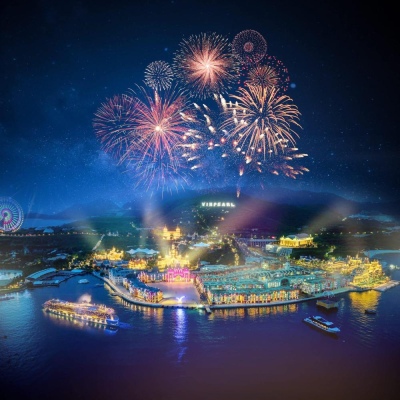 주말 빈원더스에서 불꽃놀이쇼