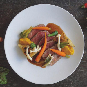 호주산 안심 스테이크, 그라탱 도피노와