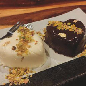 코코넛과 초콜릿 세미프레도