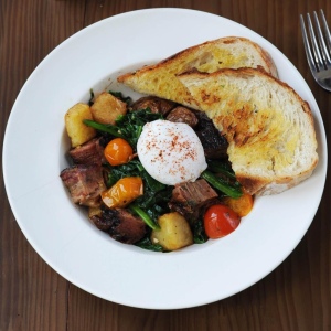 소고기 가슴살 & 해시